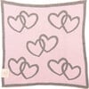 Twin Hearts Baby Blanket Set, Grey/Pink - Blankets - 5