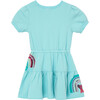 French Terry Rainbow Dress, Blue - Dresses - 2