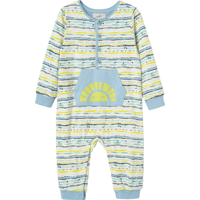 Sunshine Coverall, Stripe - Rompers - 1 - zoom