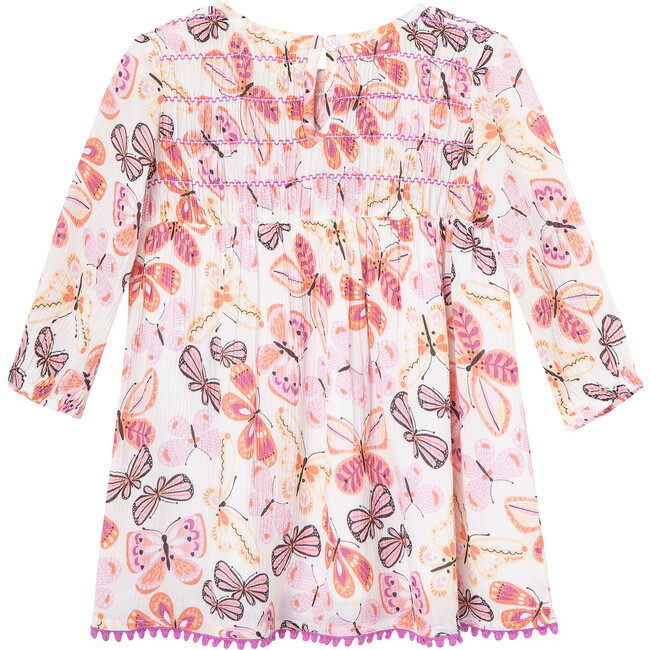 Gathered Butterfly Dress, Print