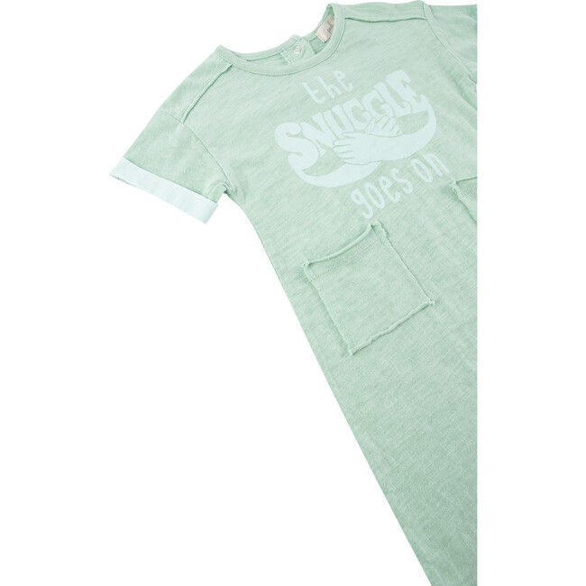 The Snuggle Goes On Coverall, Green - Rompers - 3