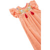 Embroidered Gauze Coverall, Coral - Rompers - 3