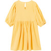 Embroidered Gauze Dress, Yellow - Dresses - 2 - thumbnail
