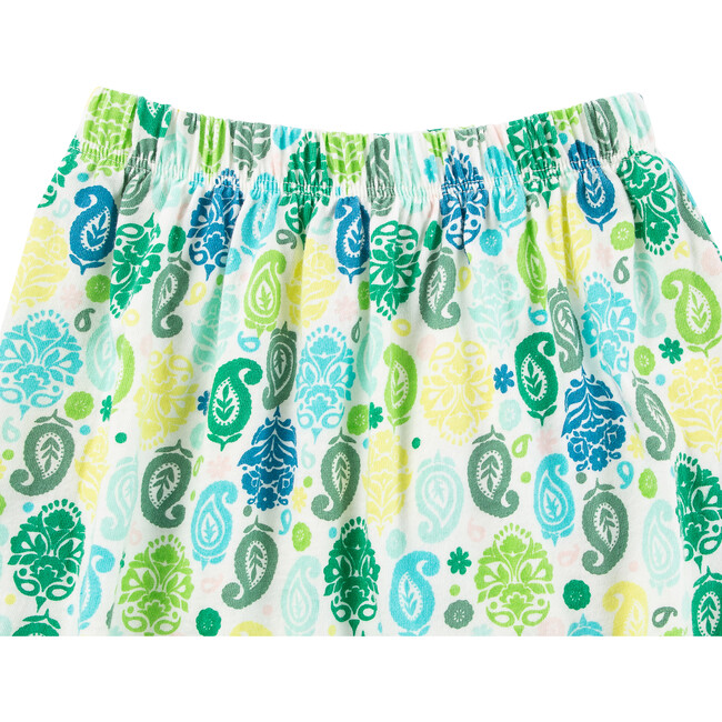 Embroidered Gauze Pant Set, Blue - Mixed Apparel Set - 4