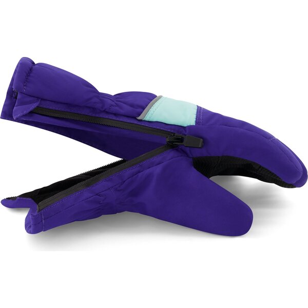 Winter & Ski Glove powered by ZIPGLOVE™ TECHNOLOGY, Purple Andy