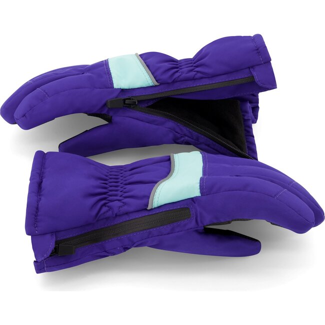 Winter & Ski Glove powered by ZIPGLOVE™ TECHNOLOGY, Purple