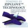 Winter & Ski Glove powered by ZIPGLOVE™ TECHNOLOGY, Purple - Gloves - 3