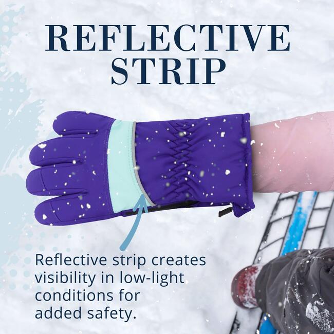 Winter & Ski Glove powered by ZIPGLOVE™ TECHNOLOGY, Purple - Gloves - 7