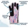 Winter & Ski Glove powered by ZIPGLOVE™ TECHNOLOGY, Pink Tie-Dye - Gloves - 6