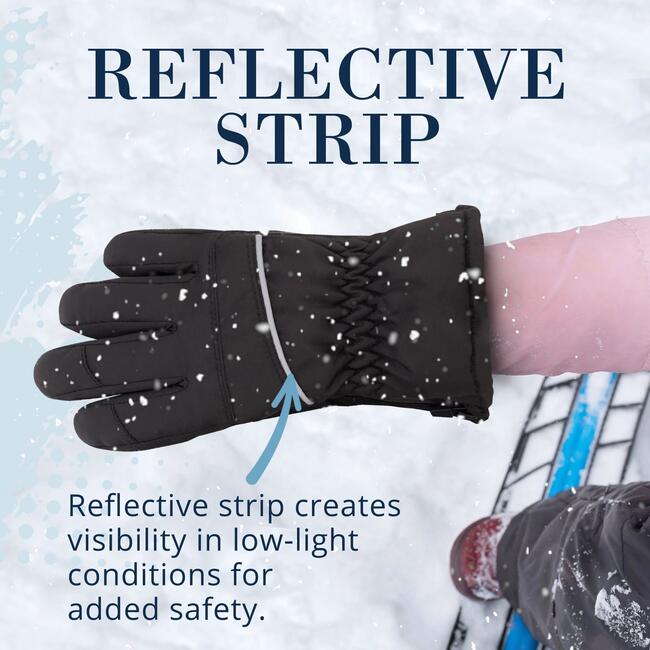 Winter & Ski Glove powered by ZIPGLOVE™ TECHNOLOGY, Black - Gloves - 7