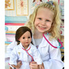 Kid SIze Lab Coat with Stethescope & Syringe and Doll Size Lab Coat with Stethescope & Syringe, White - Doll Accessories - 3 - thumbnail