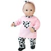 15" Doll Dalmation Print Pants/Shirt, Light Pink - Doll Accessories - 1 - thumbnail