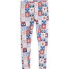 Checkered Print Legging, Pink & White - Leggings - 1 - thumbnail