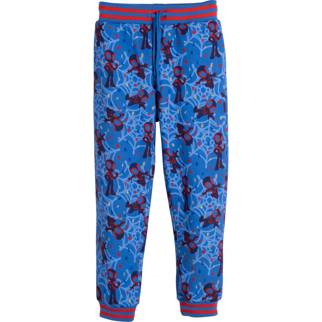 All-Over Print Sweatpant featuring Miles Morales, Royal Blue & Red
