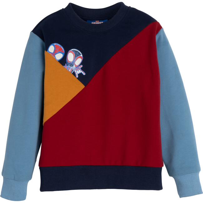 color block crewneck