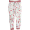 All-Over Print Sweatpant, Cream, Red & Blue - Sweatpants - 1 - thumbnail