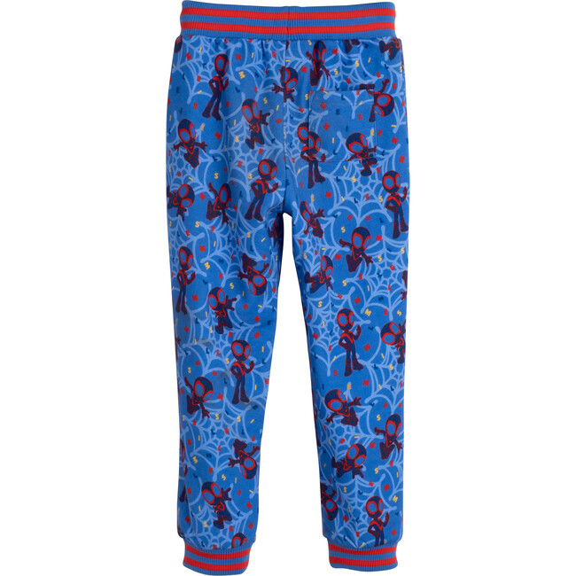 All-Over Print Sweatpant featuring Miles Morales, Royal Blue & Red - Sweatpants - 3