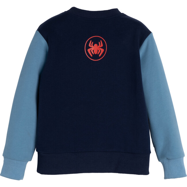 Color Block Crewneck Sweatshirt, Red, Blue & Yellow - Sweatshirts - 3