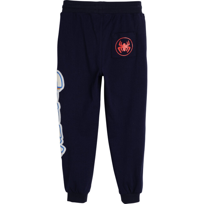 Jogger with Side Spidey Graphic, Navy - Sweatpants - 3