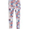 Checkered Print Legging, Pink & White - Leggings - 3