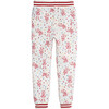 All-Over Print Sweatpant, Cream, Red & Blue - Sweatpants - 3 - thumbnail