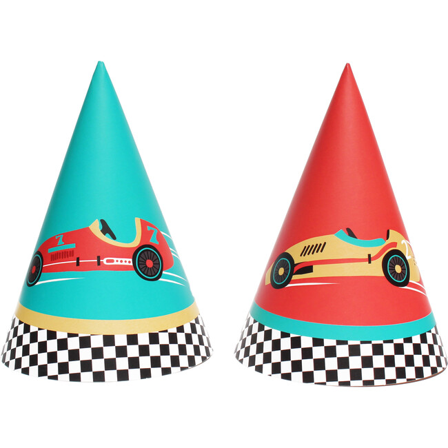 Vintage Race Car Party Hats - Party Accessories - 1