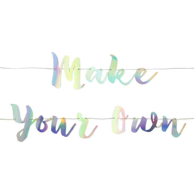 Make Your Own Banner, Iridescent - Decorations - 1