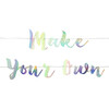 Make Your Own Banner, Iridescent - Decorations - 1 - thumbnail