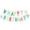 Llama and Cactus Birthday Banner - Garlands - 1 - thumbnail