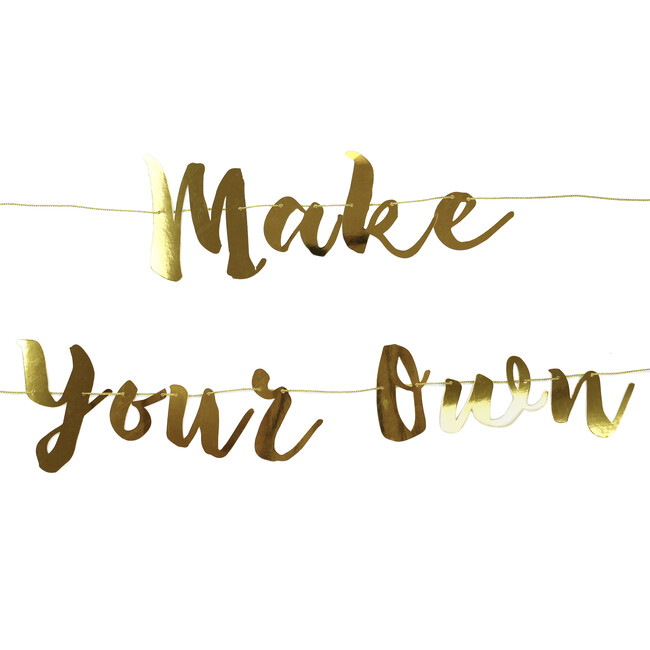 Make Your Own Banner in Gold - Decorations - 1