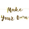 Make Your Own Banner in Gold - Decorations - 1 - thumbnail