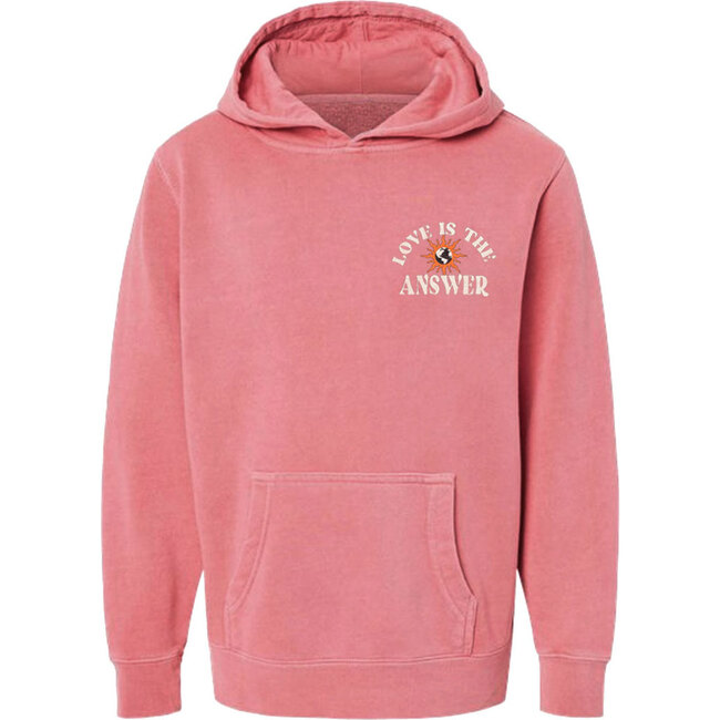 Love Hoodie, Pink - Sweatshirts - 1