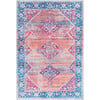 Serapi Machine Washable Rug, Red/Orange/Blue - Rugs - 1 - thumbnail