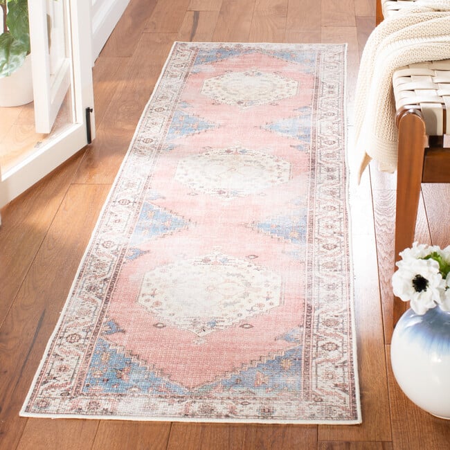 Serapi Machine Washable Rug, Light Pink Taupe - Rugs - 3