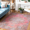 Serapi Machine Washable Rug, Faded Red/Pink/Orange - Rugs - 2