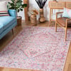 Serapi Machine Washable Rug, Faded Red/Fuschia - Rugs - 2