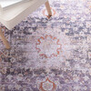 Serapi Machine Washable Rug, Light Purple/Sienna - Rugs - 3