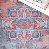 Serapi Machine Washable Rug, Faded Deep Red/Blue/Orange - Rugs - 3