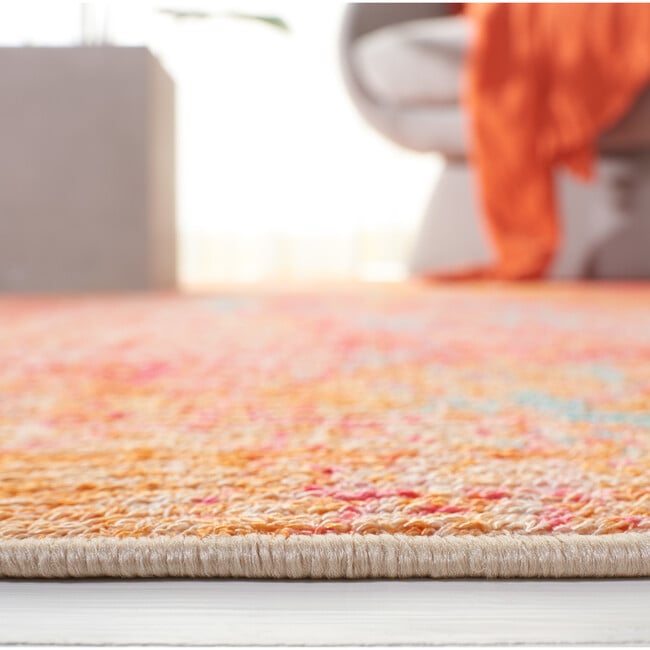 Sequoia Machine Washable Rug, Orange/Red - Rugs - 5