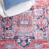 Serapi Machine Washable Rug, Red/Pink/Navy - Rugs - 5