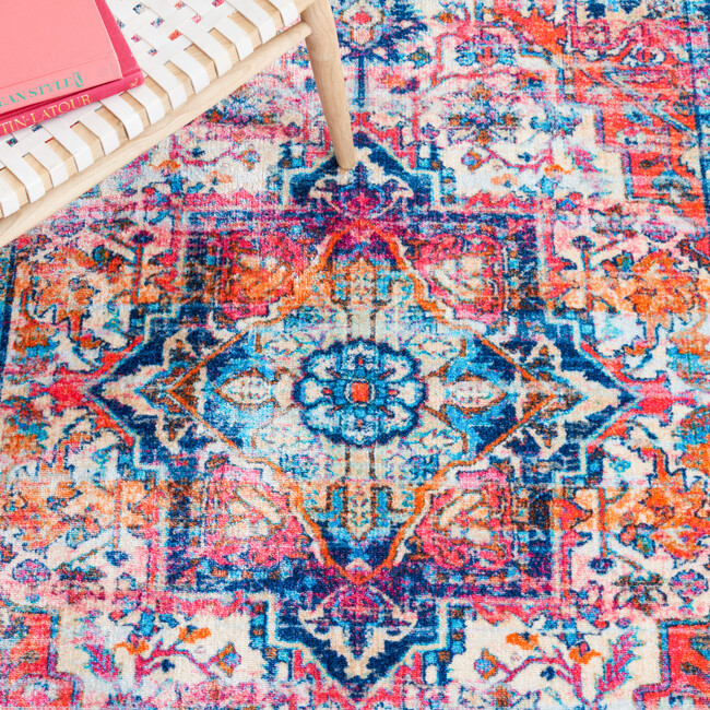 Bahia Machine Washable Rug, Purple/Pink Multi - Rugs - 3