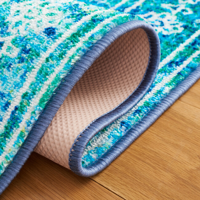 Bahia Machine Washable Rug, Blue Multi - Rugs - 4