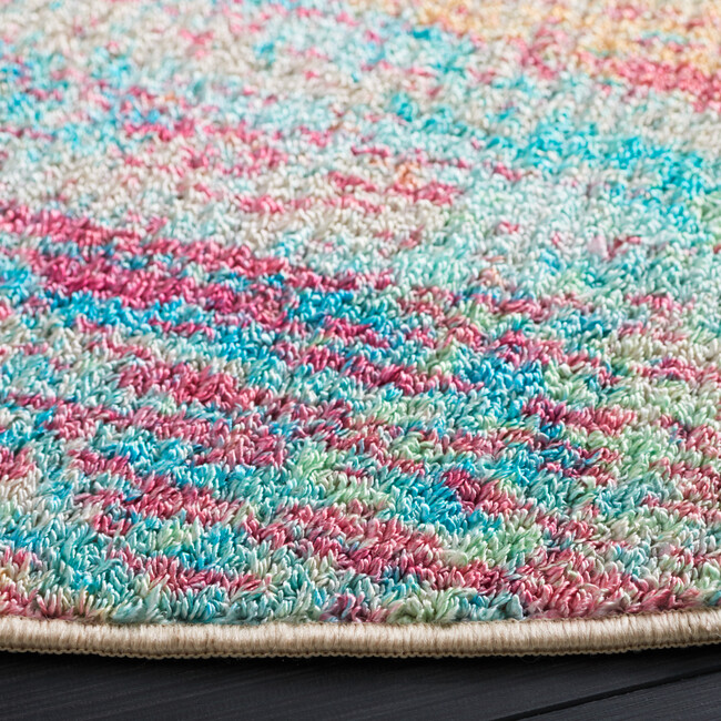 Sequoia Machine Washable Rug, Blue/Orange Multi - Rugs - 8