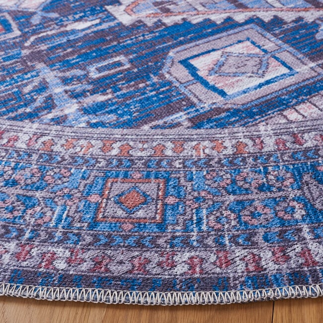 Serapi Machine Washable Rug, Deep Blue Multi - Rugs - 7