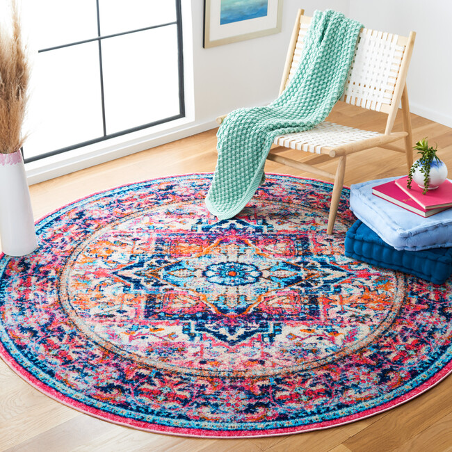 Bahia Machine Washable Rug, Purple/Pink Multi - Rugs - 9