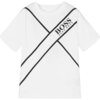 Diagonal Logo T-Shirt, White - Tees - 1 - thumbnail