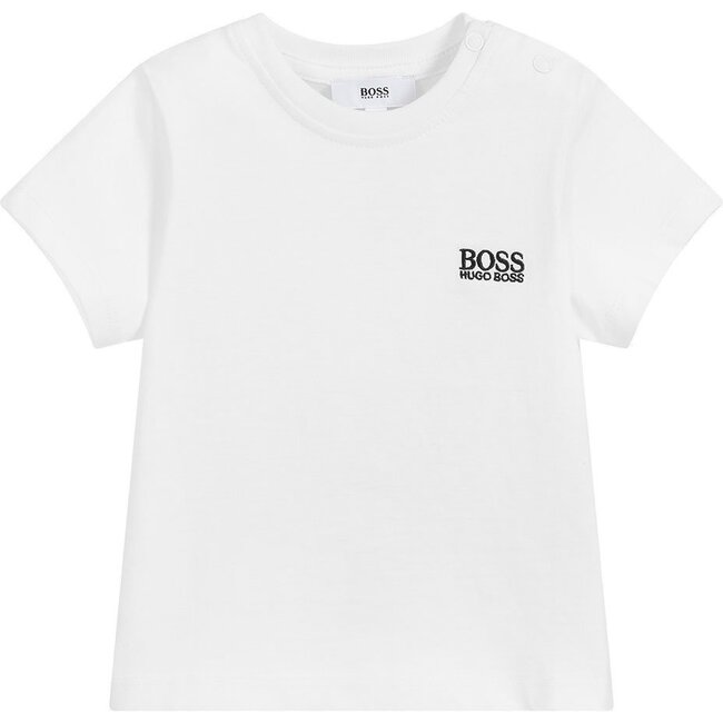 Pocket Logo T-Shirt, White - Tees - 1