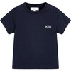 Pocket Logo T-Shirt, Navy - Tees - 1 - thumbnail