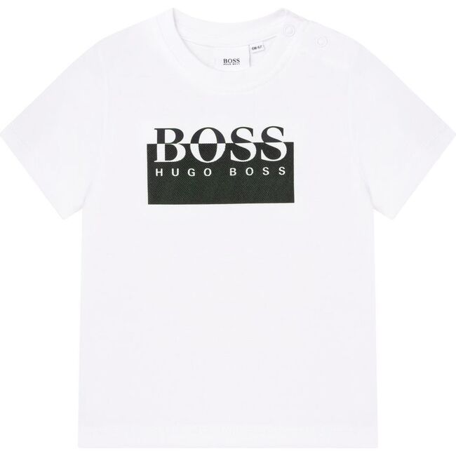 Box Logo T-Shirt, White - Tees - 1