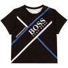Diagonal Logo T-Shirt, Black - Tees - 1 - thumbnail